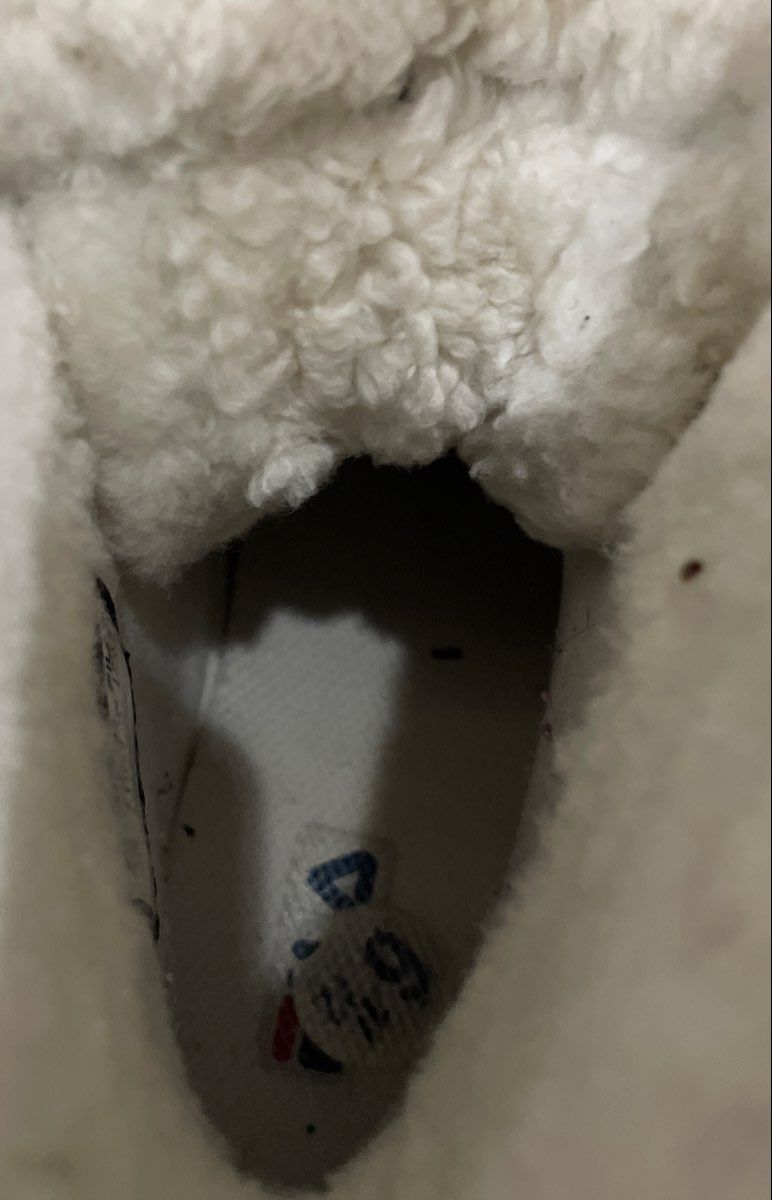 Fila Disruptor Shearling Boot White Faux Fur Winter Lifestyle Size 6.5