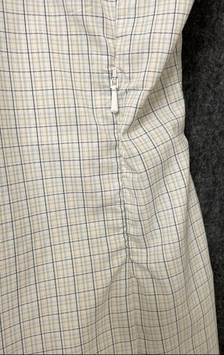 Columbia Men's PFG Tan Blue Plaid Short Sleeve Vented Fishing Shirt Size L