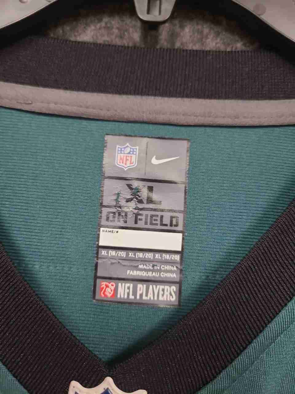 Nike Youth XL Philadelphia Eagles Nnamdi Asomugha #24 NFL Jersey Midnight Green