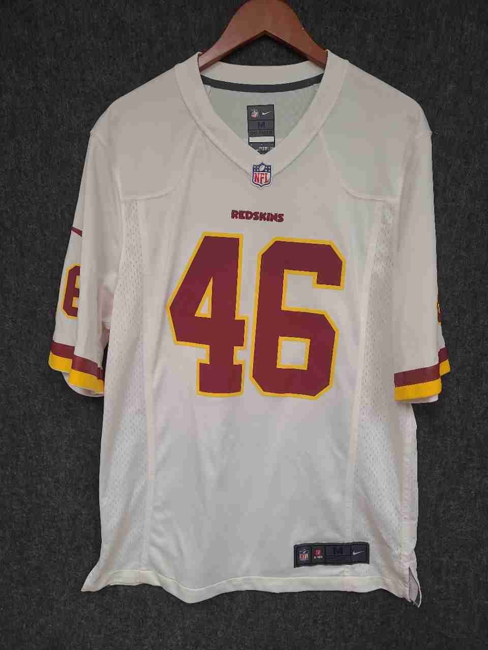 Nike Men's Washington Redskins Alfred Morris #46 White Football Jersey Sz M