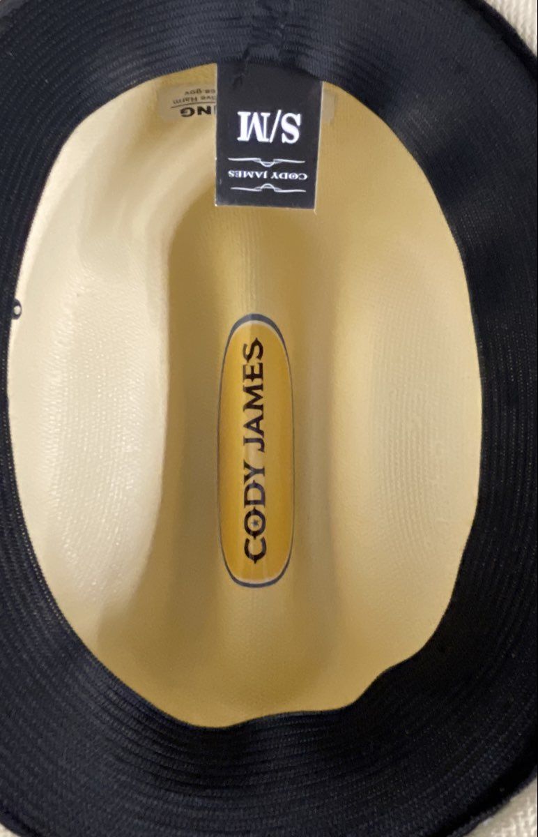 Cody James Men's Ivory Woven Cowboy Hat Lot of 2 Cattleman Crease Sz S/M