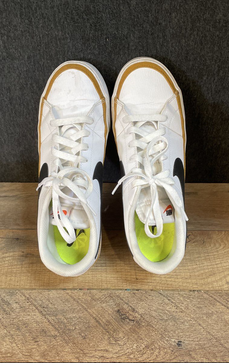 Nike Court Legacy Next Nature White Black Brown Women's Sneakers Size 10