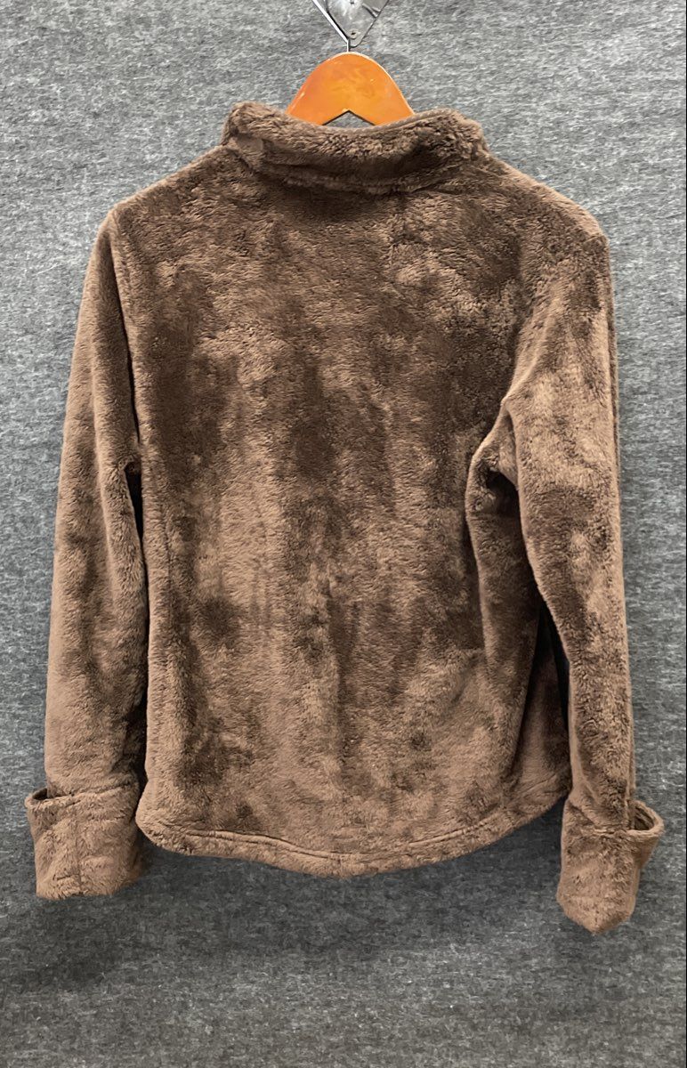 The North Face Women's Osito Brown 1/4 Zip Fuzzy Fleece Pullover Jacket Sz M