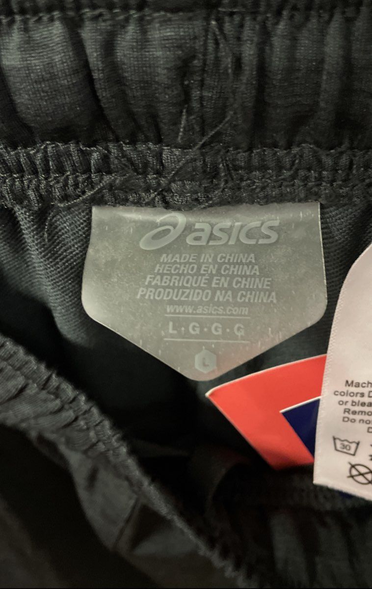 Asics Men's Black Performance Track Jogger Pants Zipper Pockets Sz L NWT