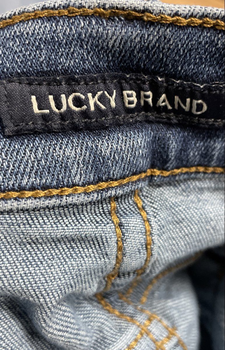 Lucky Brand Men's Light Wash Whiskered Straight Leg Jeans Size 33x32