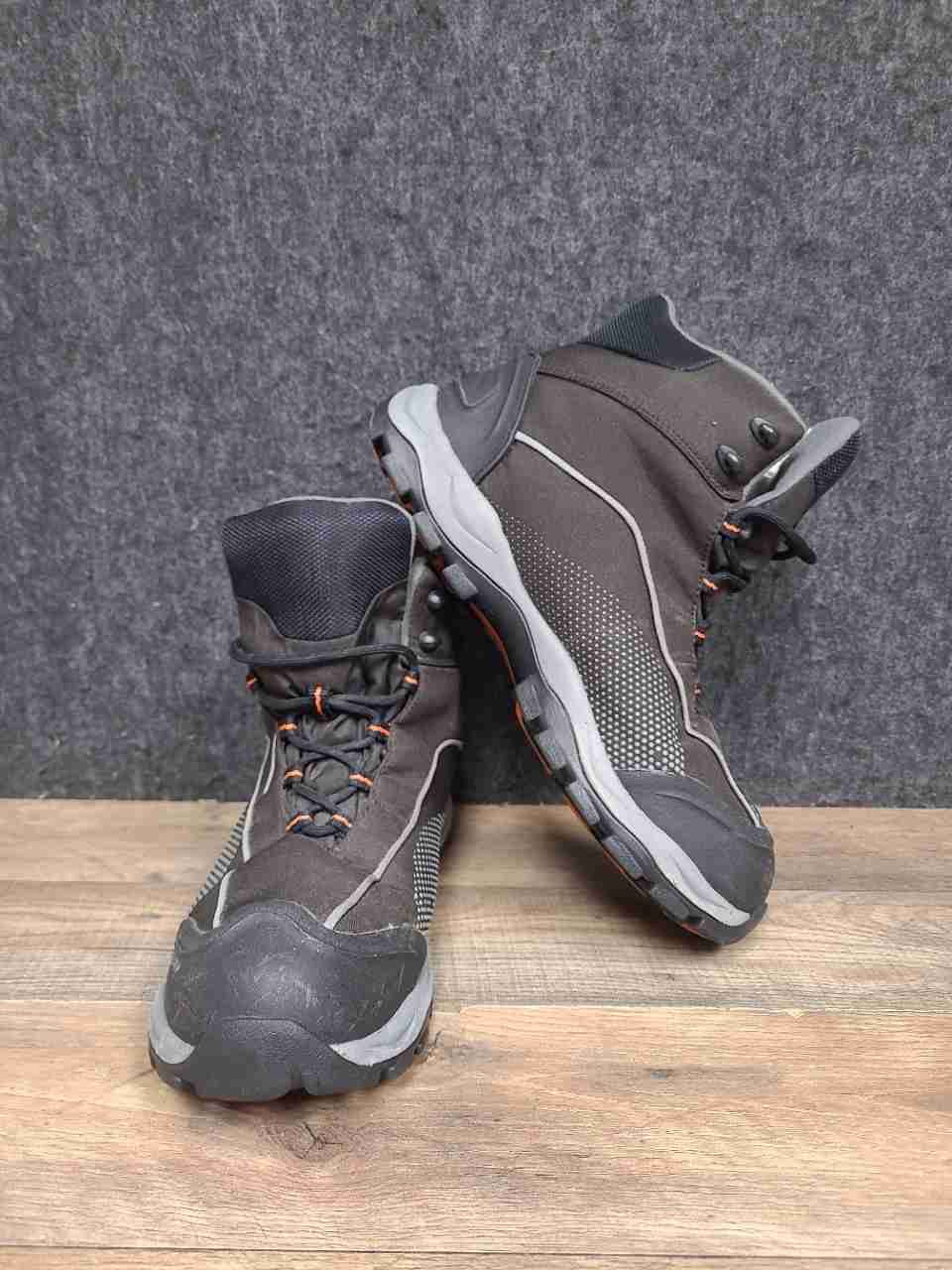 Lands' End Men's Brown Black Orange Hiking Boots Size 9 D
