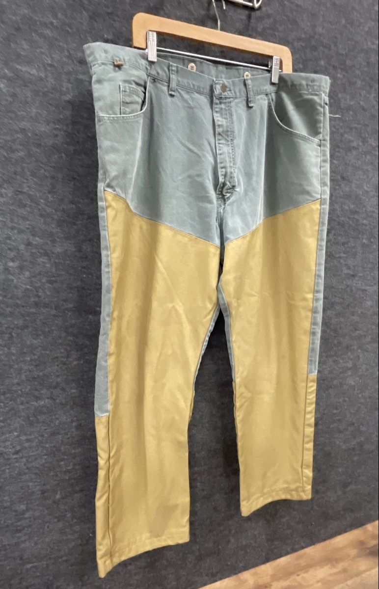 Wrangler Rugged Wear Mens Hunting Pants Green Tan Vintage 90s