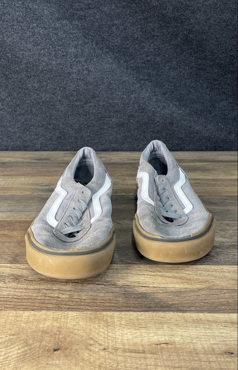 Vans Old Skool Grey Gum Suede Canvas Low Top Skate Shoes Size US Youth 7