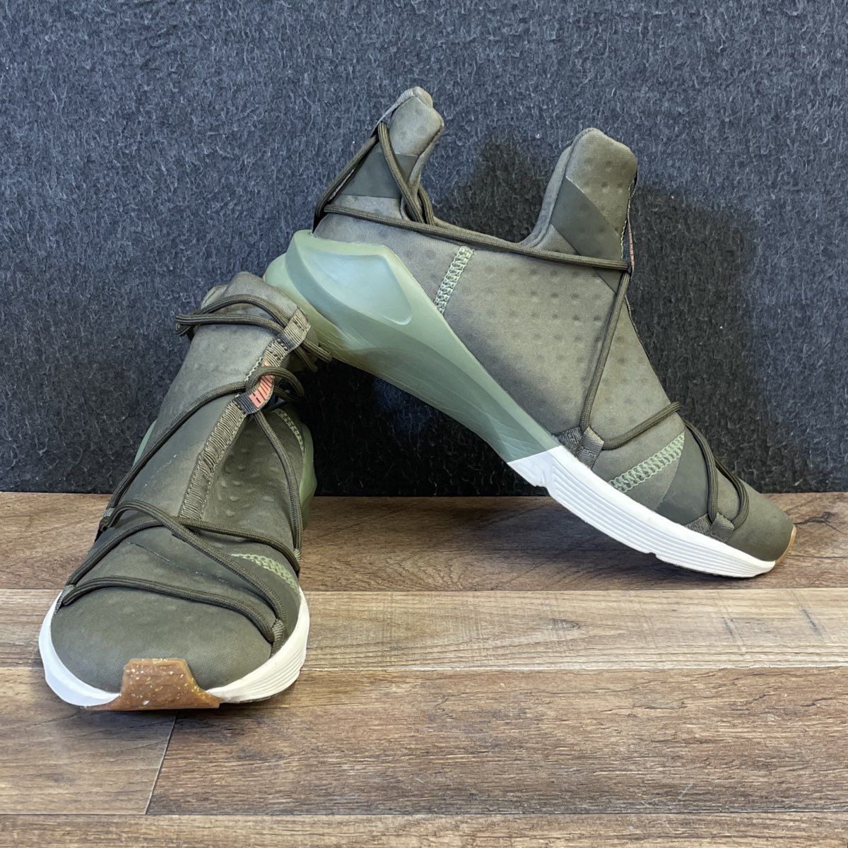 PUMA Fierce Rope Olive Green Women's High Top Training Sneaker Size 8