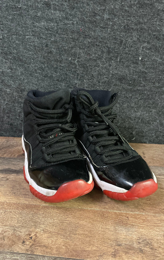 Nike Air Jordan 11 Retro Bred 2019 Black Red GS Size 4Y