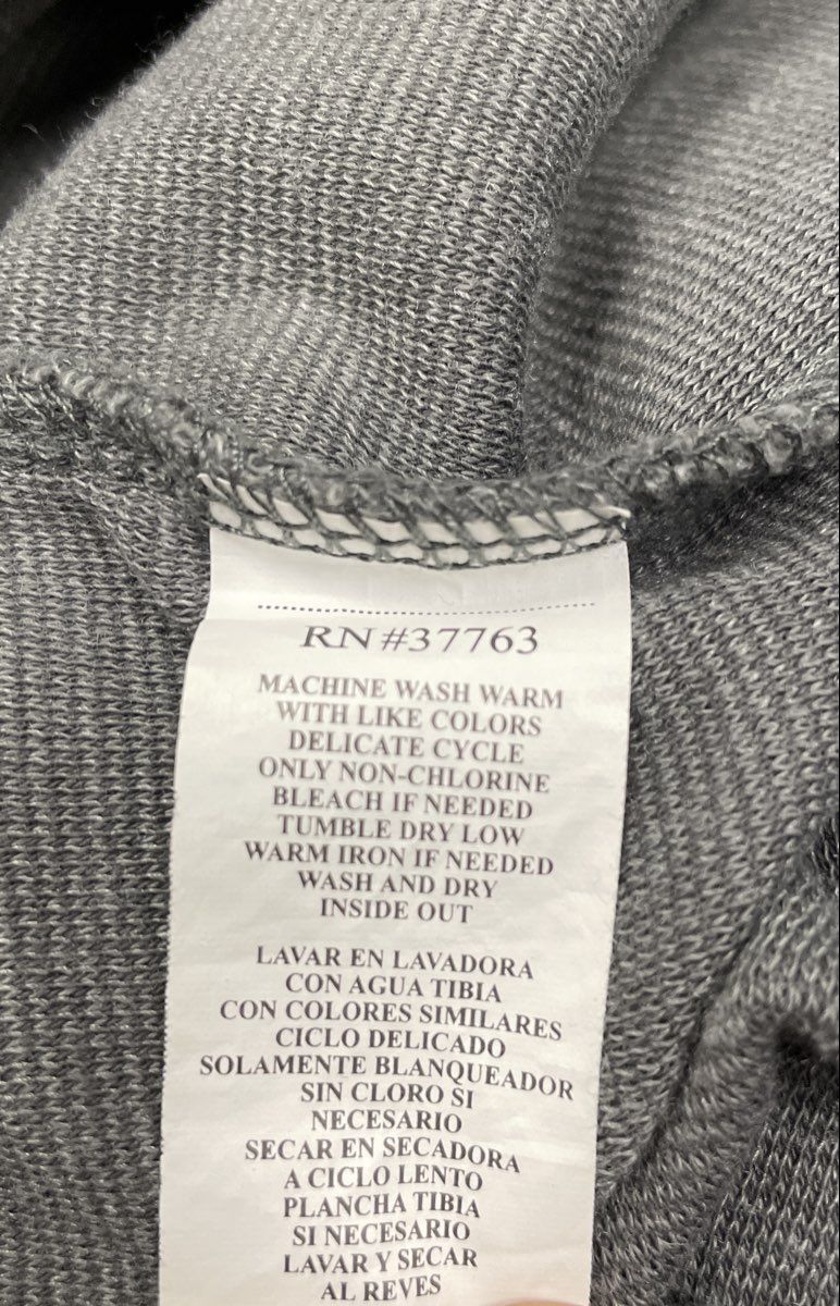 Perry Ellis Men's Gray Full Zip Track Jacket Mock Neck Shoulder Panels Sz XXL