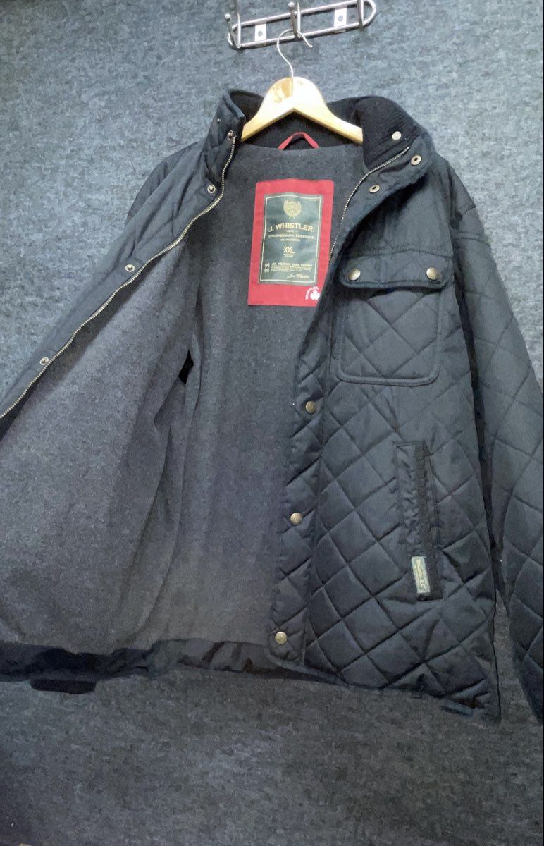 J. Whistler Men's Black Quilted All Weather Core System Jacket Size XXL