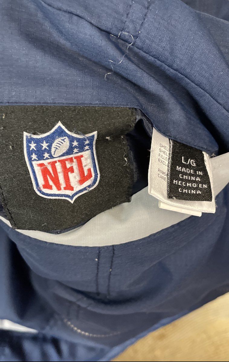 NFL G-III Dallas Cowboys Men's Reversible Zip Up Puffer Vest Navy Gray Sz L
