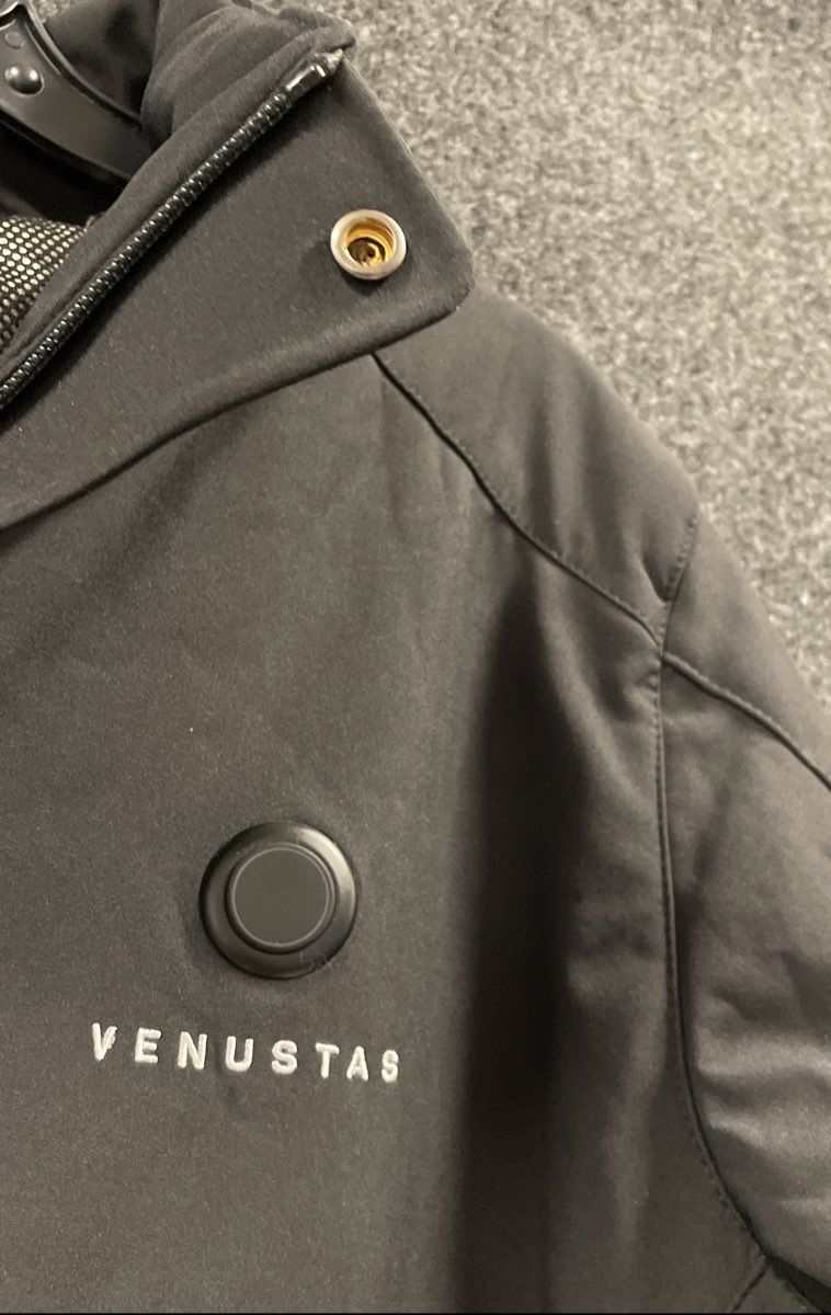 Venustas Men's Black Softshell Hooded Heated Heat Jacket Size XL