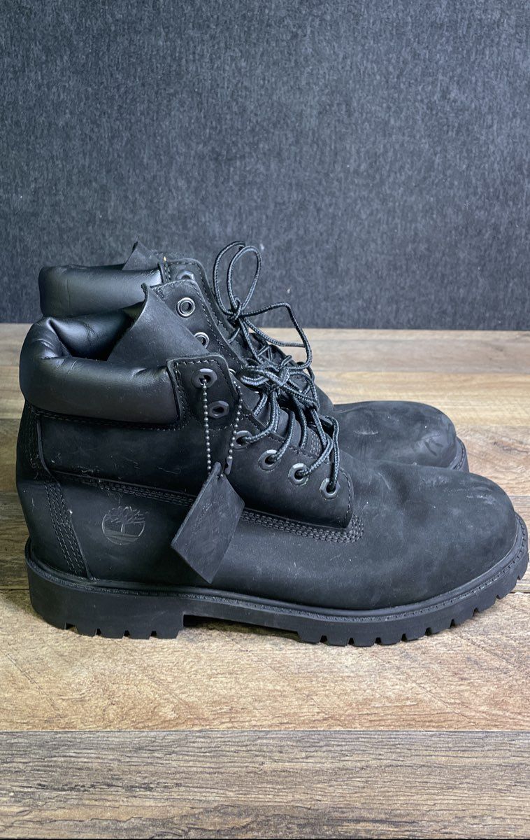 Timberland Premium 6-Inch Waterproof Boots Black Leather Men's Size 7