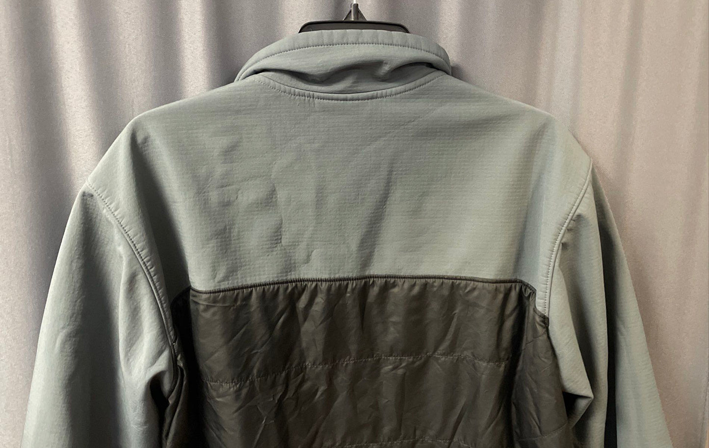 Columbia Men's Gray Black Hybrid Full Zip Softshell Insulated Jacket Sz L