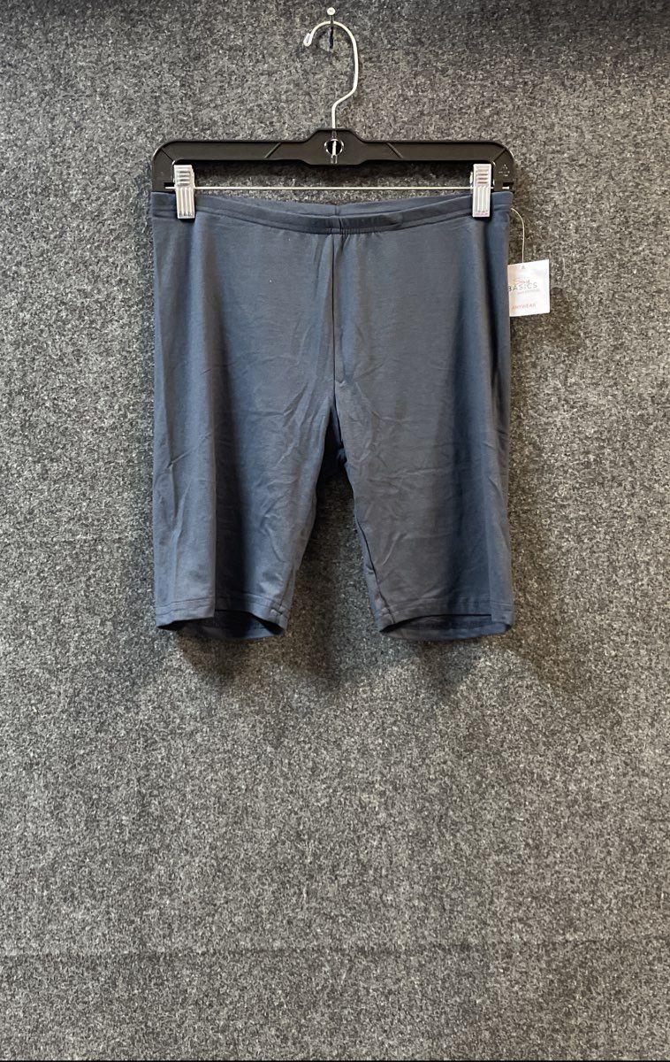 Sexy Basics Women's Anywear Yoga Biker Shorts Charcoal Grey NWT Sz L