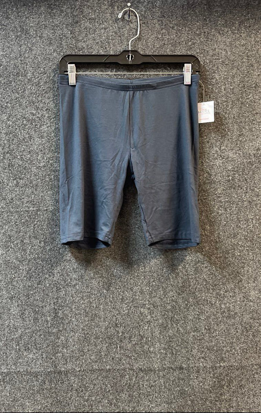 Sexy Basics Women's Anywear Yoga Biker Shorts Charcoal Grey NWT Sz L