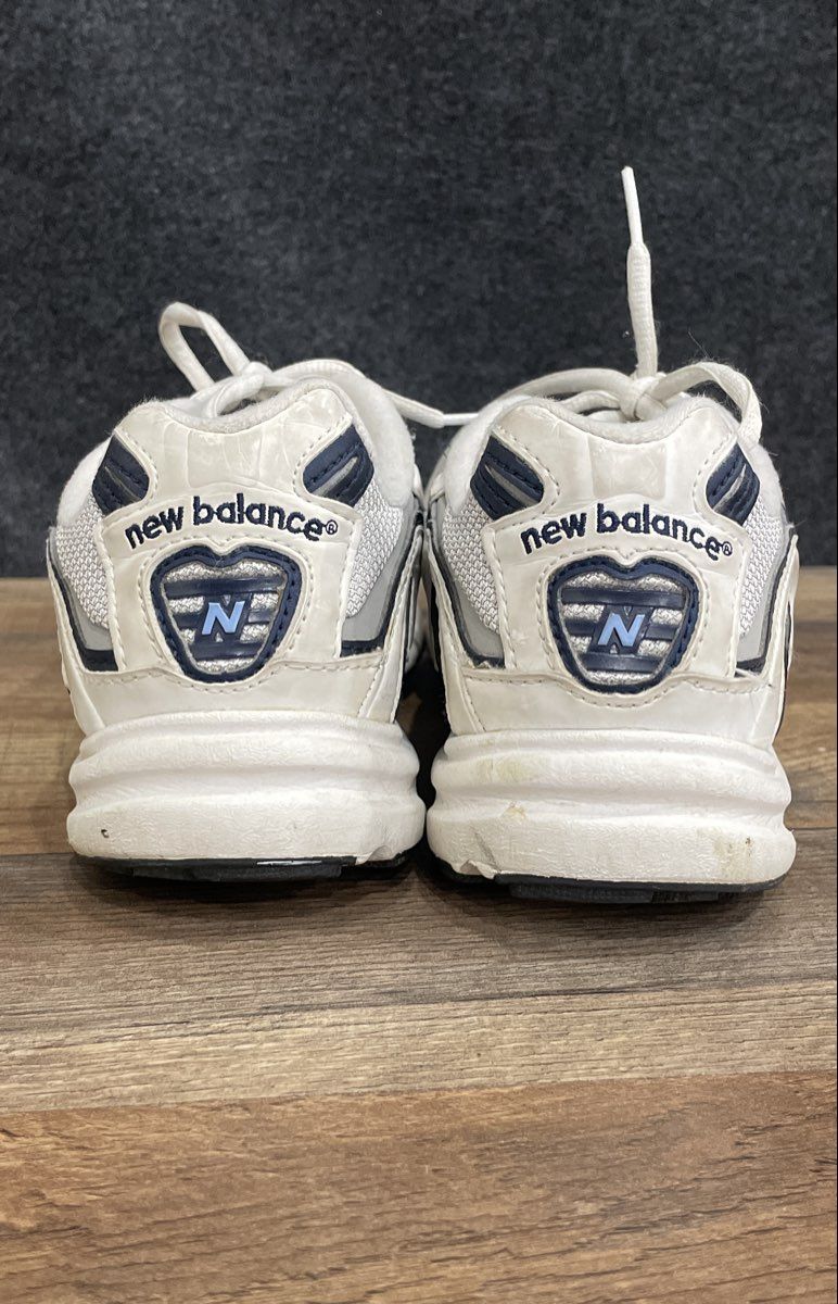 New Balance 408 Women's White Grey Navy Running Shoes Size 8