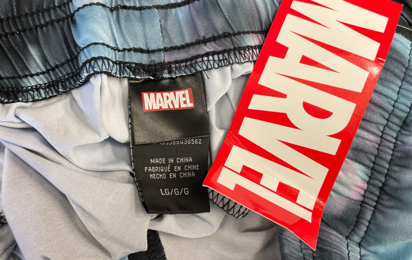 Marvel Men's Venom Pajama Set Black Tie Dye XL Shirt Large Pants Mismatched