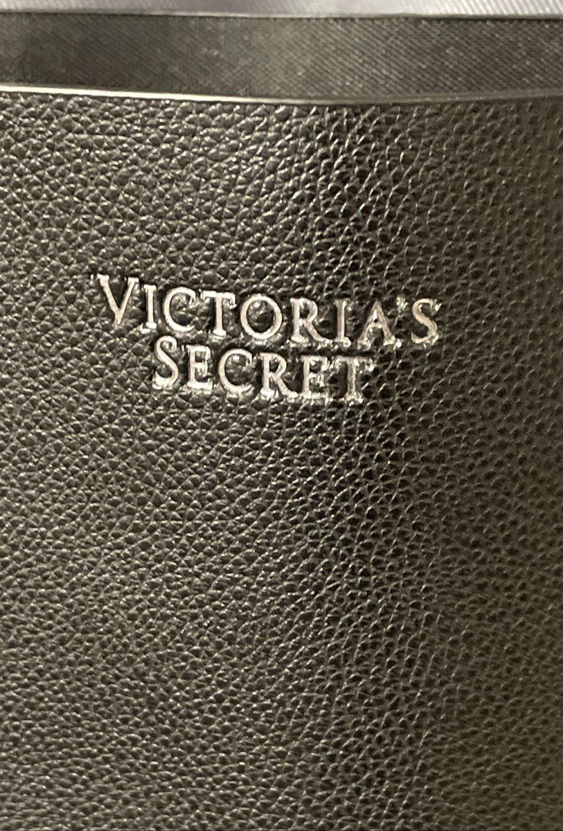 NWT Victoria's Secret Black Tote Bag W/ Mini Clutch Purse