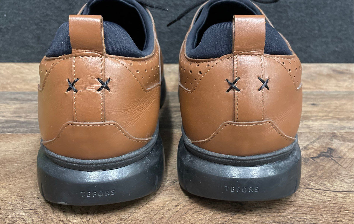 Tefors The Ultimatum Brown Leather Hybrid Dress Oxford Sneakers Men's Size 10