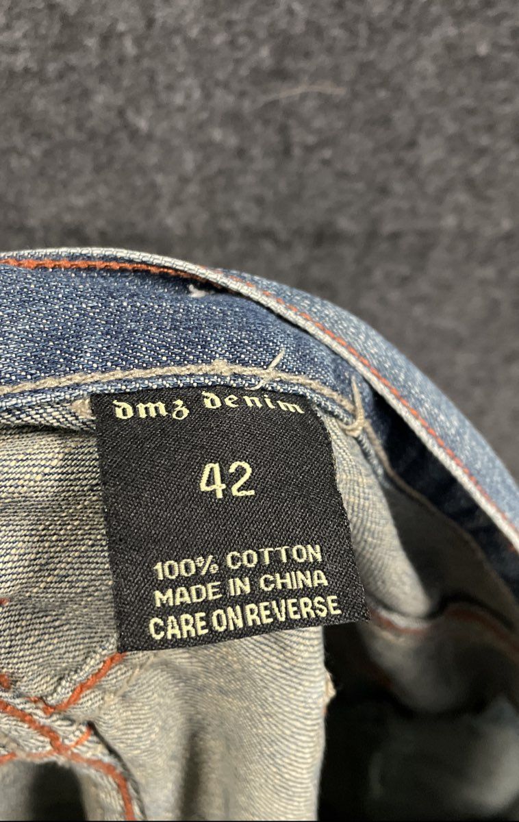 DMZ Denim Men's Blue Vintage Y2K Hip Hop Baggy Contrast Stitch Shorts Sz 42