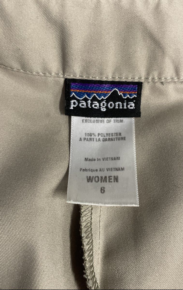 Patagonia Women's Tan Outdoor Hiking Travel Polyester Skort Sz 6