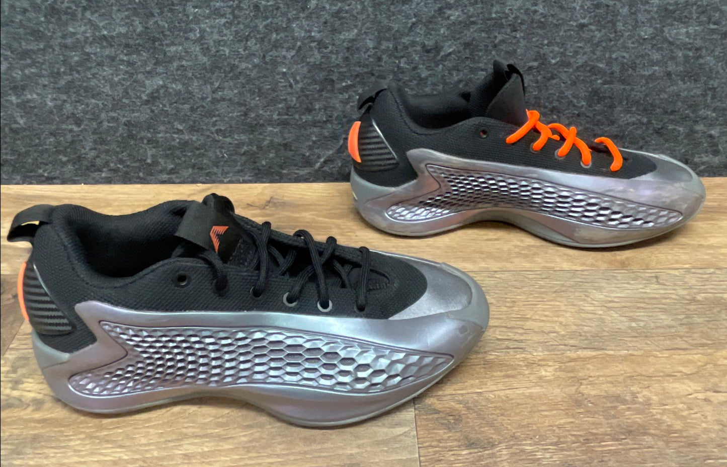 Adidas AE 1 Low Mural Metallic Silver Solar Orange Basketball Shoes Size 5.5