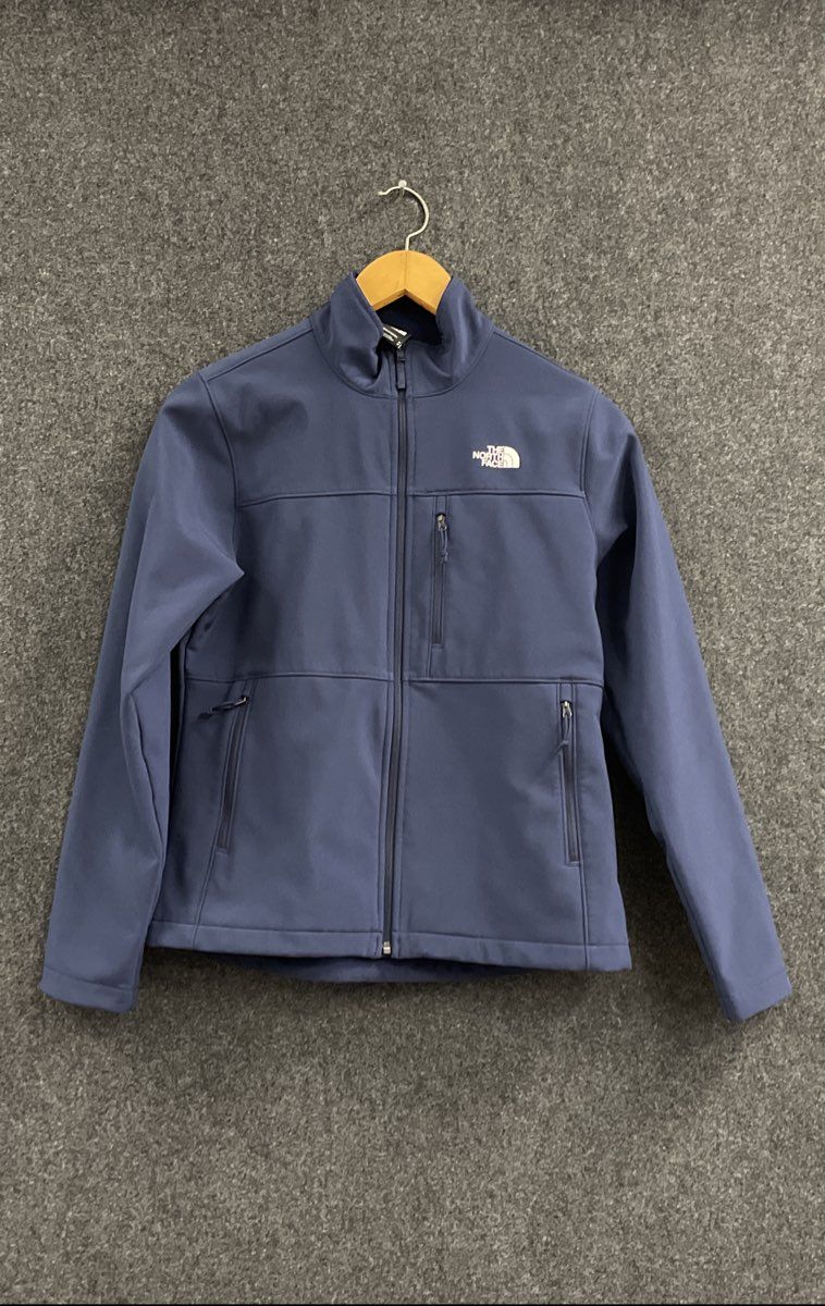 The North Face Women's Blue Apex Bionic Softshell Full Zip Jacket Sz M