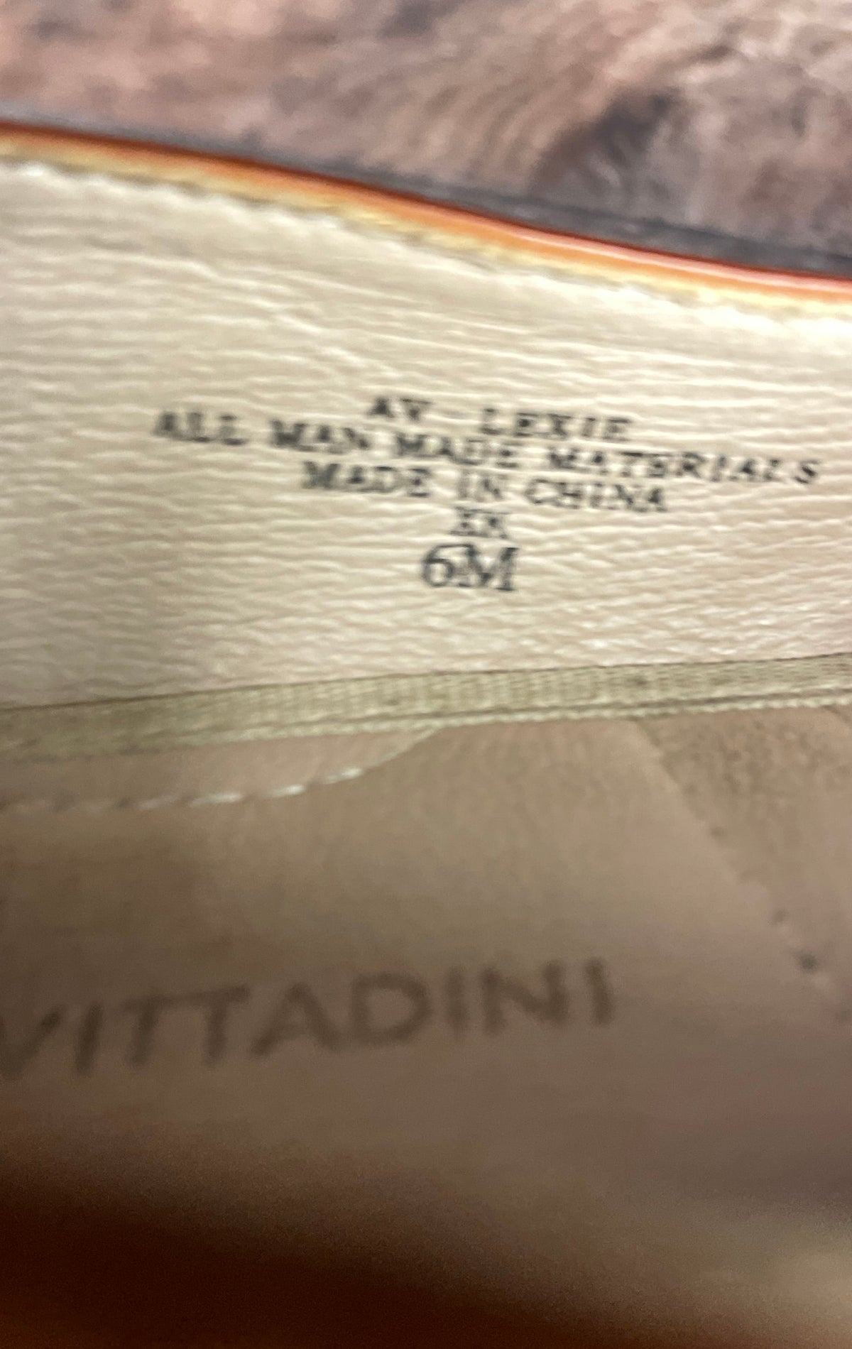 Adrienne Vittadini AV-Lexie Cognac Brown Woven Huarache Flat Shoes Size 6M