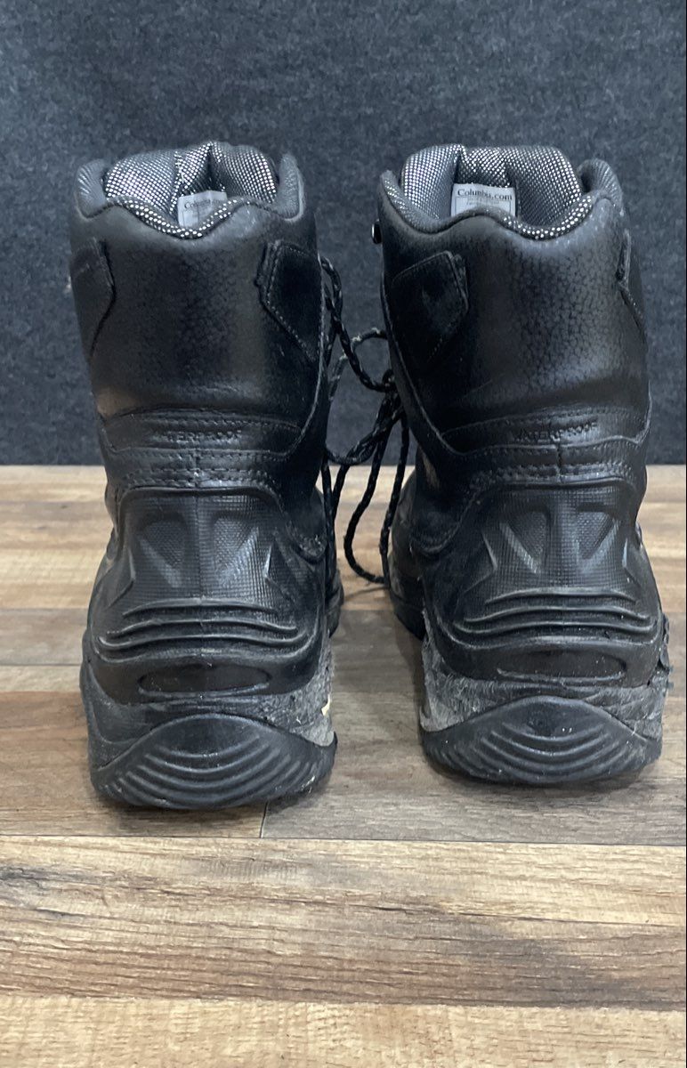 Columbia Peakfreak Venture Mid Waterproof Omni-Heat Black Hiking Boots Size 12