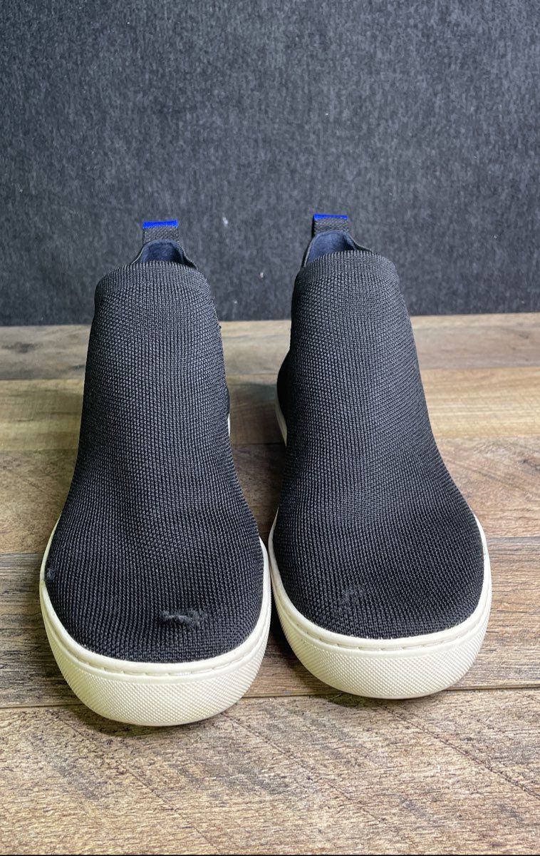 Rothy's The Chelsea Black Knit Slip On Ankle Boots Women's Size 9