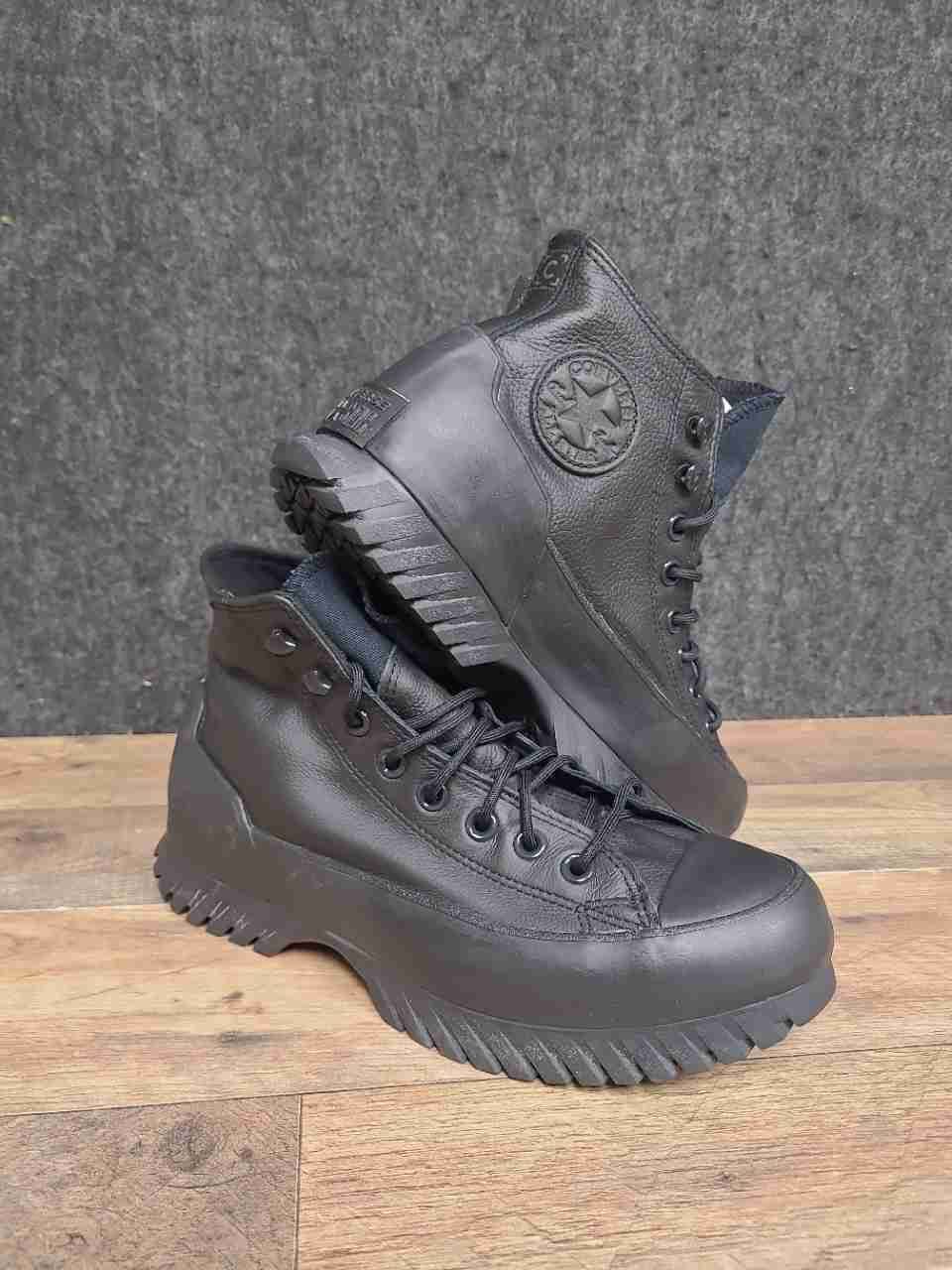 Converse Chuck Taylor All Star Lugged Winter 2.0 Black Leather Boots Size 9
