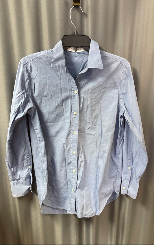 Everlane Women's Blue Cotton Oxford Button Down Shirt Sz 2