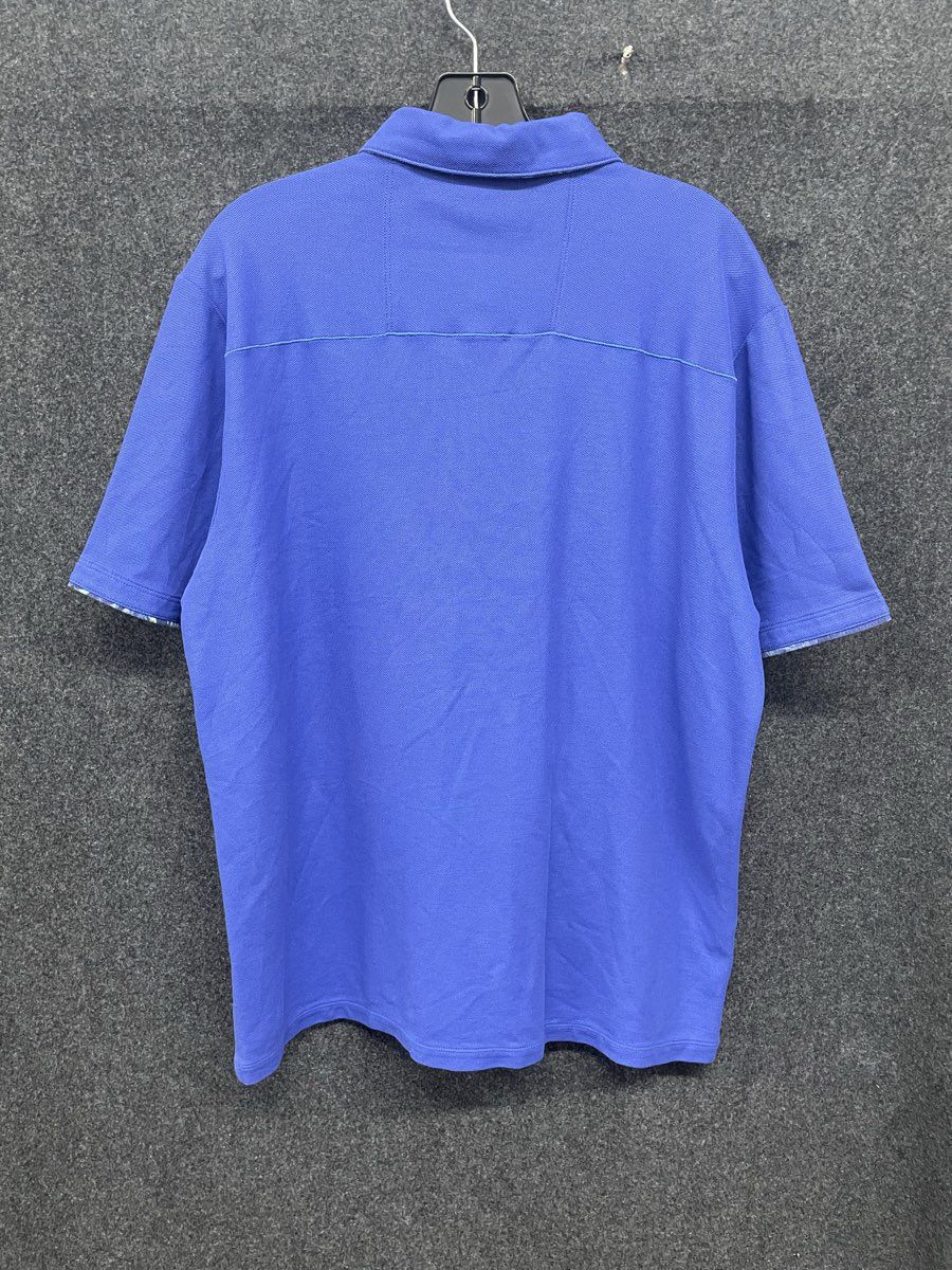 Tommy Bahama Men's Polo Shirt Blue IslandZone Supima Cotton Sz L