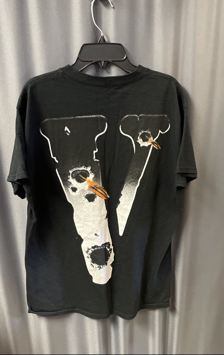 VLONE x Pop Smoke Men's Black Hawk Em Graphic T-Shirt Meet the Woo 2 Sz M