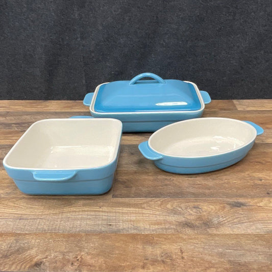 (3) CE Light Blue Cookware