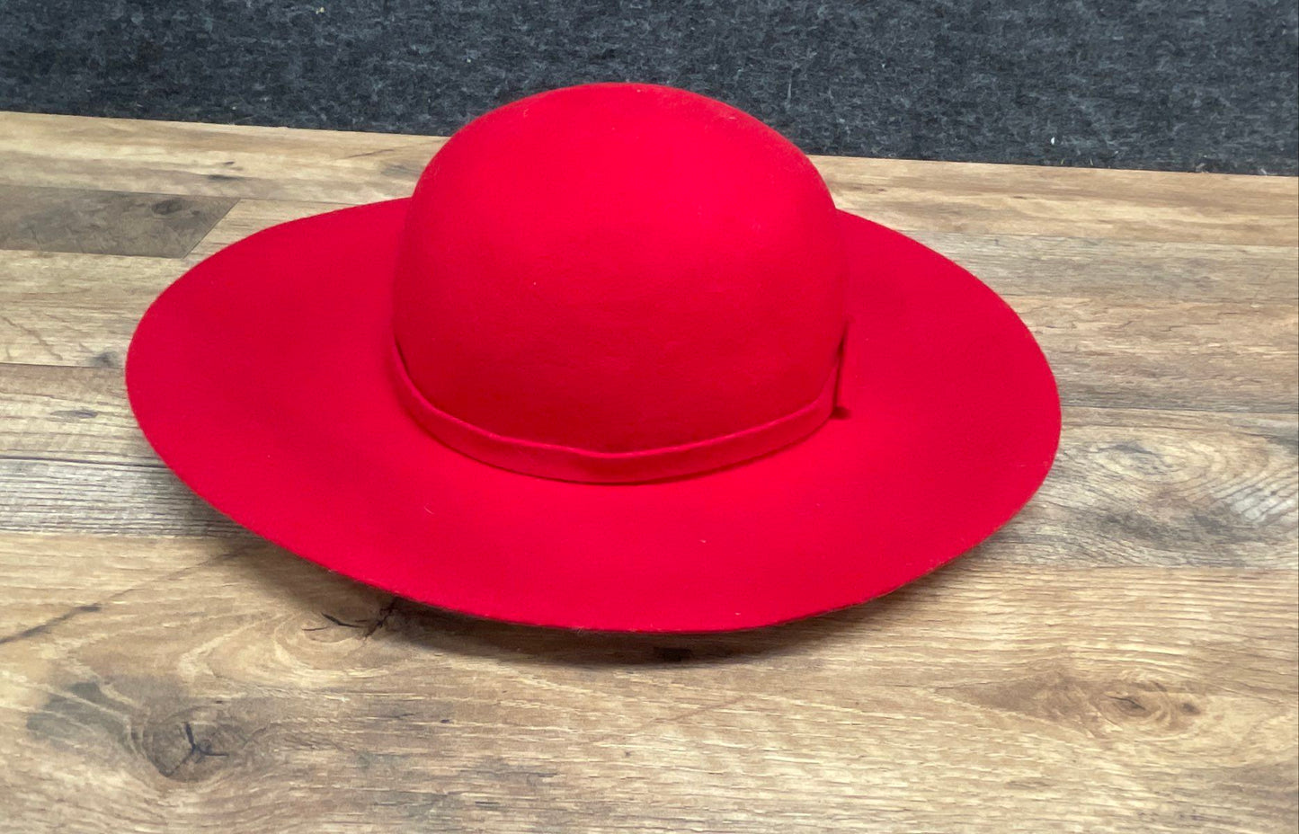 Scala Women's Red 100% Wool Wide Brim Floppy Dress Hat One Size