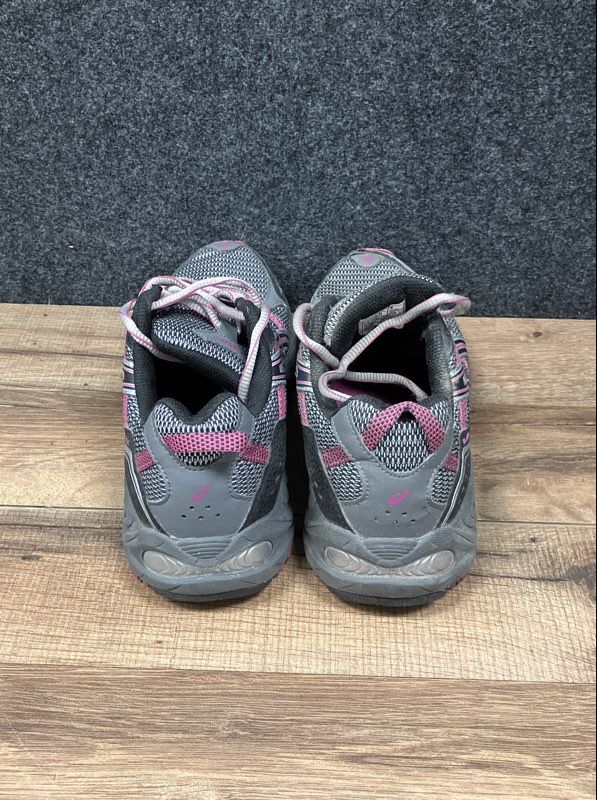 Asics Gel Venture 4 Grey Pink Black Women's Trail Running Shoes Size 8