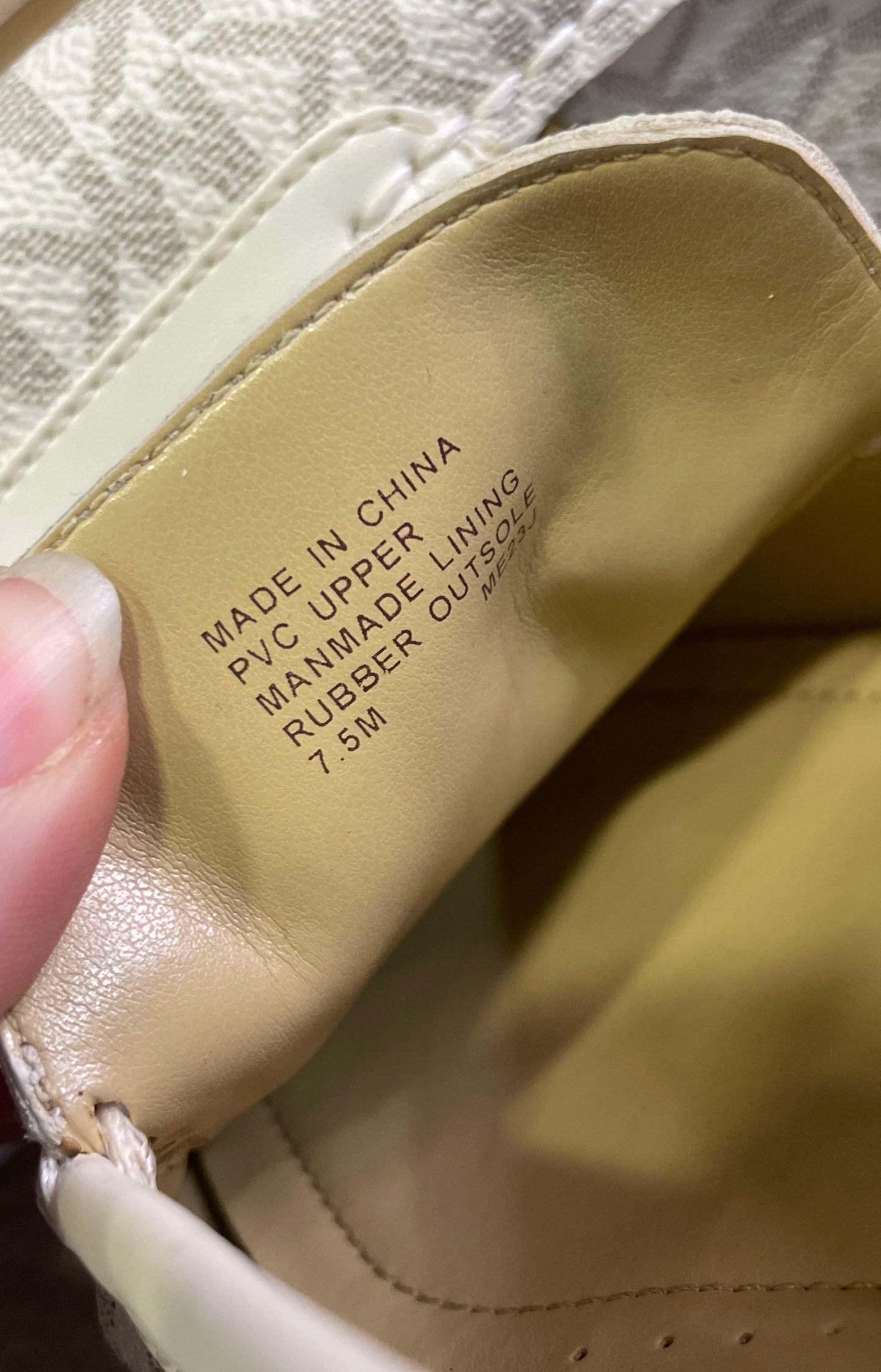 Michael Kors Lillie Moc Vanilla Signature Logo Women's Moccasin Flats Size 7.5