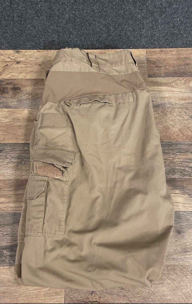 TRU-SPEC Men's Khaki Tactical Cargo Pants Ripstop Multi-Pocket Size 42x34