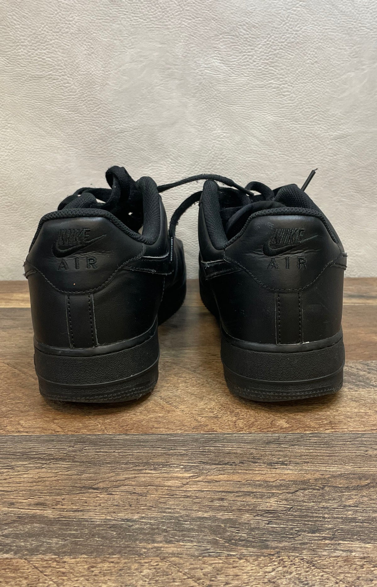 Nike Air Force 1 '07 Triple Black Low Sneakers Men's Size 12 CW2288-001