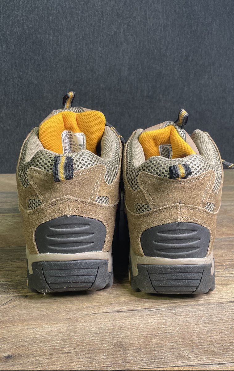 Khombu TE-M3205-2A Brown Leather Mesh Hiking Trail Boots Men's Size 8.5