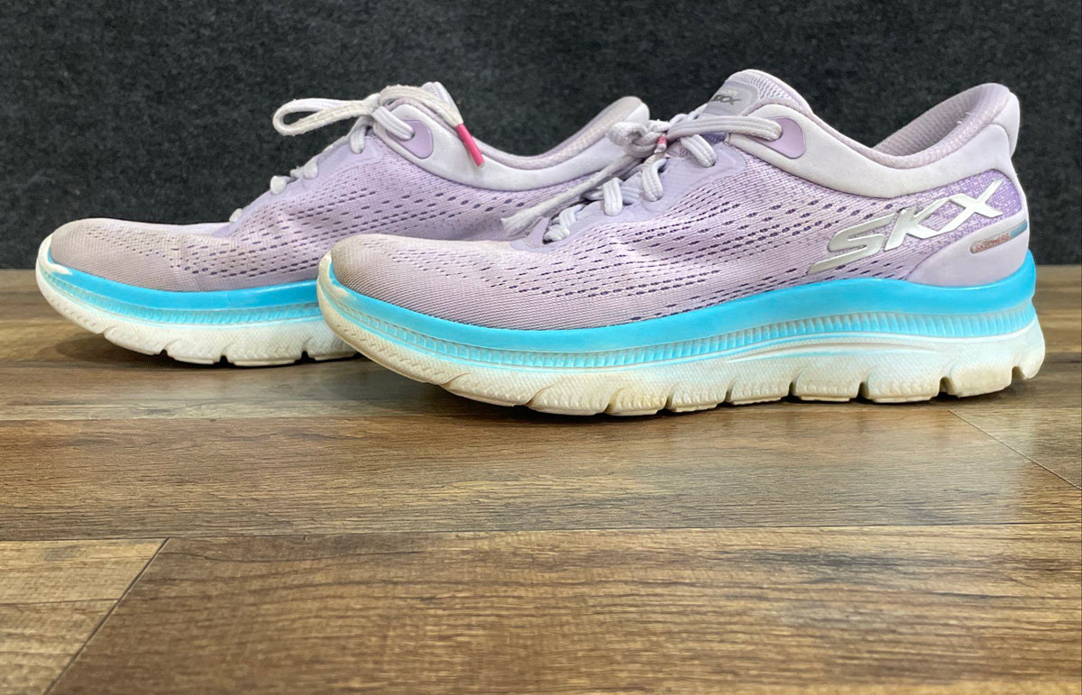 Skechers Hands Free Slip-ins GO WALK Anywhere Purple Walking Shoes Size 8.5