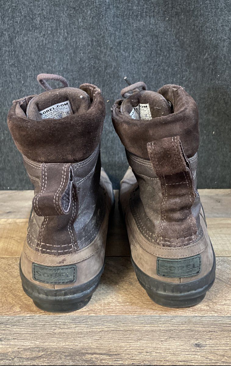 Sorel Cheyanne Lace Brown Waterproof Winter Duck Boots Men's Size 11