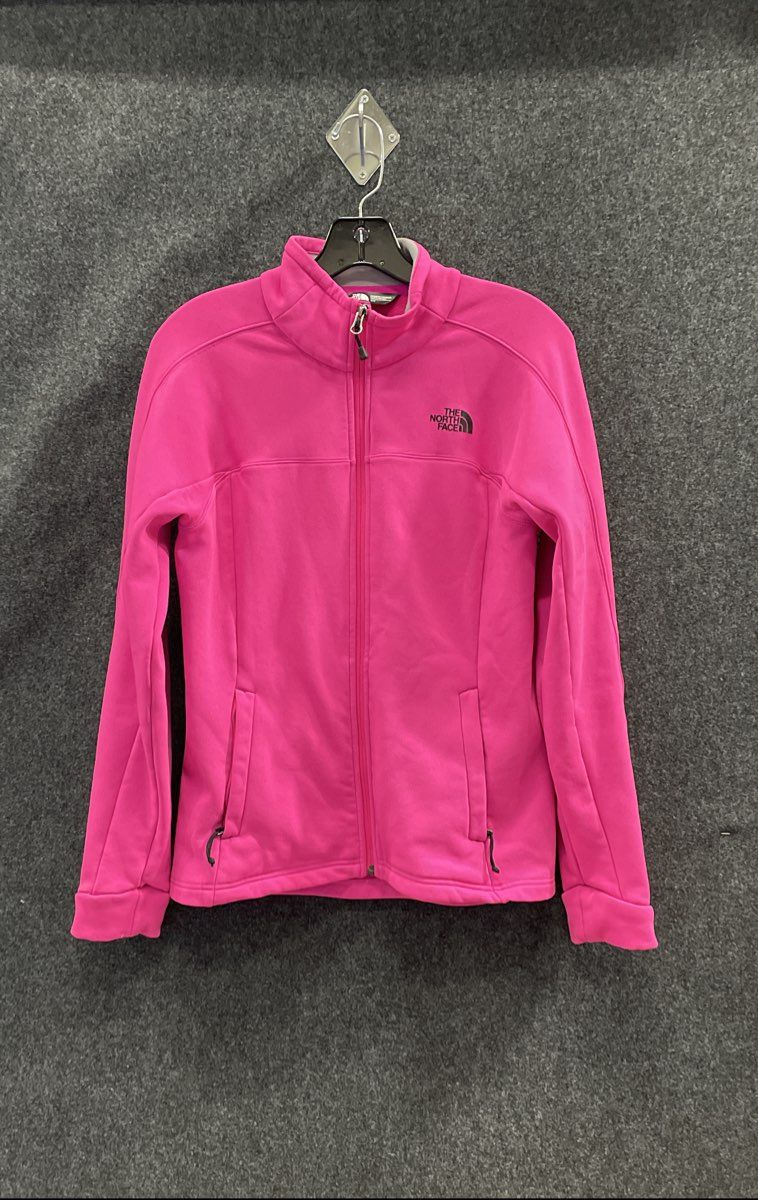 The North Face Women's Pink Full Zip Softshell Fleece Jacket Sz S