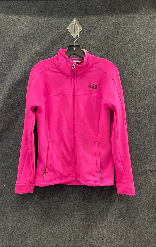 The North Face Women's Pink Full Zip Softshell Fleece Jacket Sz S