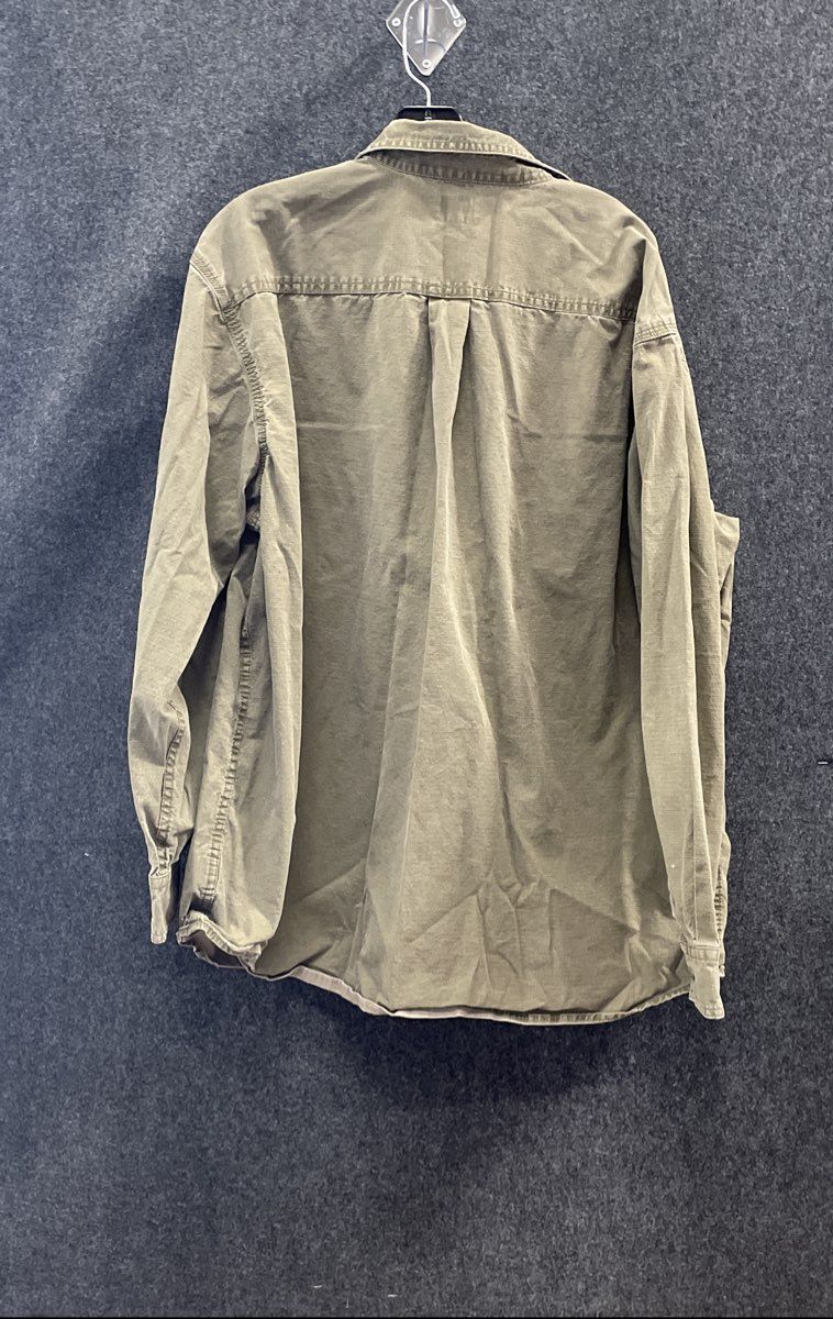 RedHead Men's Button Up Shirt Lot 2 Gray Short Sleeve Olive Long Sleeve Sz 2XL