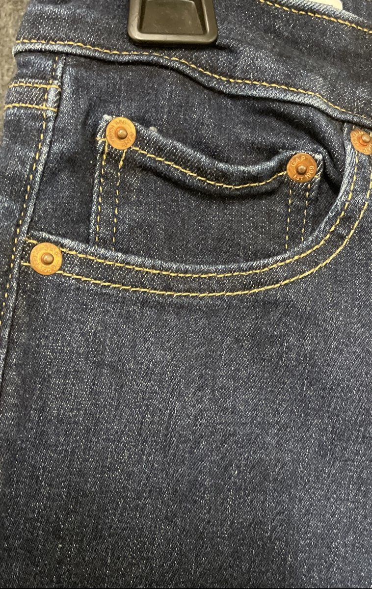 Gap Women's Classic Straight High Rise Jeans Dark Indigo Blue Sz 27 4R